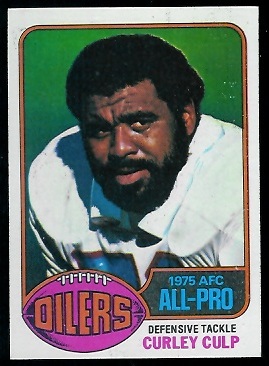 Curley Culp 1976 Topps football card