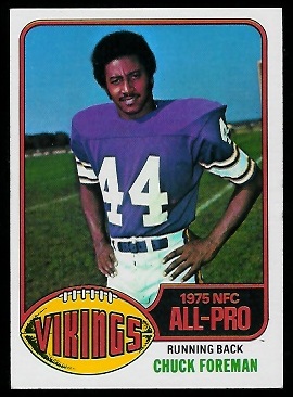 Chuck Foreman 1976 Topps football card