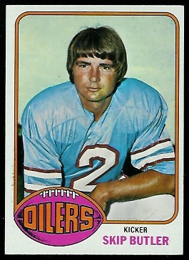 Skip Butler 1976 Topps football card