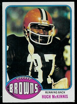 Hugh McKinnis 1976 Topps football card