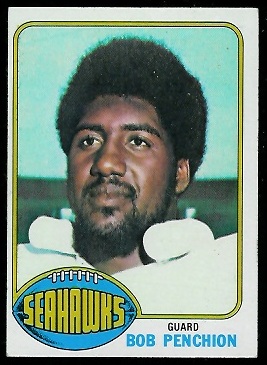 Bob Penchion 1976 Topps football card