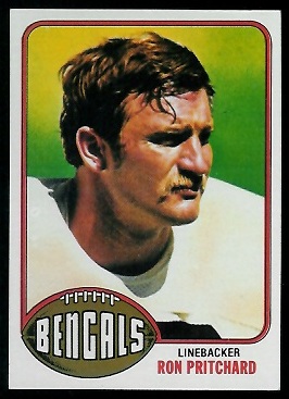 Ron Pritchard 1976 Topps football card