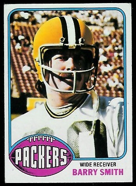 Barry Smith 1976 Topps football card