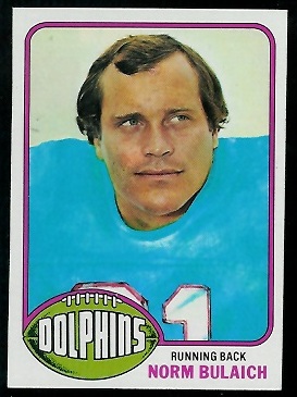 Norm Bulaich 1976 Topps football card
