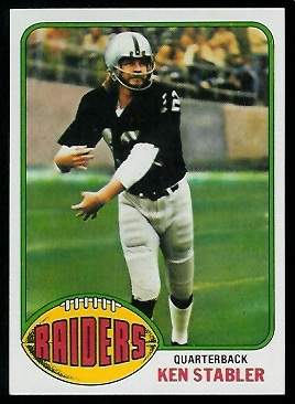 Ken Stabler 1976 Topps football card