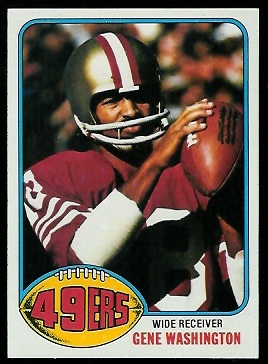 Gene Washington 1976 Topps football card