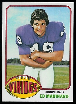 Ed Marinaro 1976 Topps football card