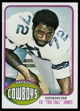 Ed Jones 1976 Topps football card