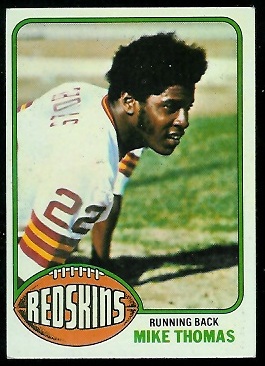 Mike Thomas 1976 Topps football card