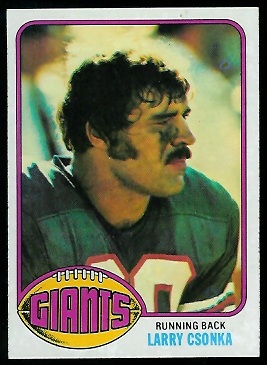 Larry Csonka 1976 Topps football card