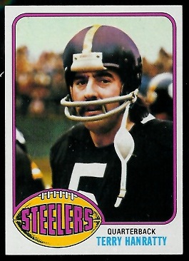 Terry Hanratty 1976 Topps football card