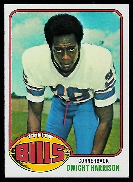 Dwight Harrison 1976 Topps football card