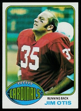 Jim Otis 1976 Topps football card