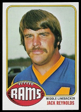 Jack Reynolds 1976 Topps football card