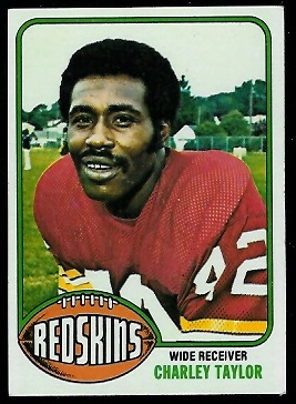 Charley Taylor 1976 Topps football card Charley Taylor 1976 Topps football card