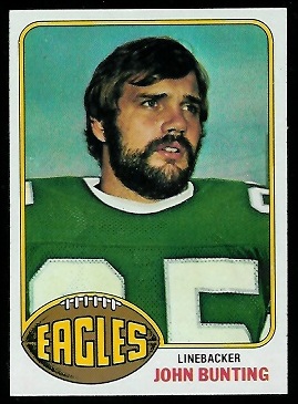 John Bunting 1976 Topps football card John Bunting 1976 Topps football card