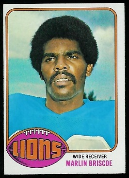 Marlin Briscoe 1976 Topps football card Marlin Briscoe 1976 Topps football card