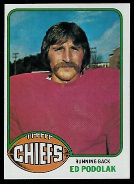Ed Podolak 1976 Topps football card
