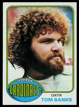 Tom Banks 1976 Topps football card