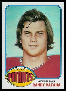 Randy Vataha 1976 Topps football card