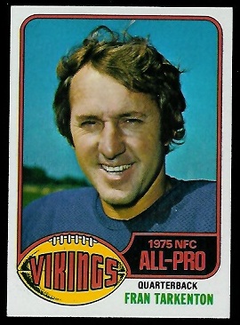 Fran Tarkenton 1976 Topps football card