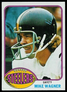 Mike Wagner 1976 Topps football card Mike Wagner 1976 Topps football card