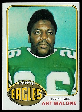 Art Malone 1976 Topps football card