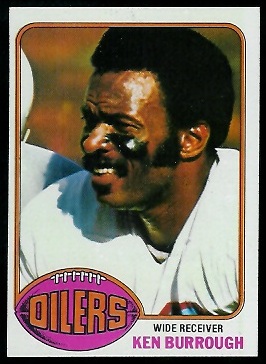 Ken Burrough 1976 Topps football card