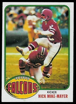 Nick Mike-Mayer 1976 Topps football card