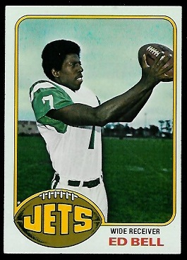Ed Bell 1976 Topps football card