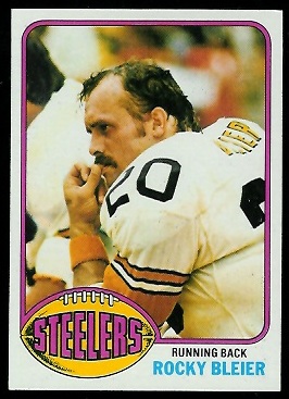 Rocky Bleier 1976 Topps football card Rocky Bleier 1976 Topps football card