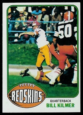 Bill Kilmer 1976 Topps football card Bill Kilmer 1976 Topps football card