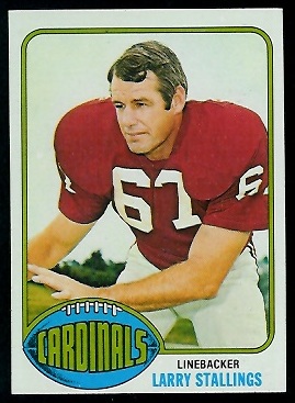 Larry Stallings 1976 Topps football card