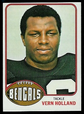 Vern Holland 1976 Topps football card