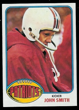 John Smith 1976 Topps football card