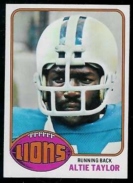 Altie Taylor 1976 Topps football card