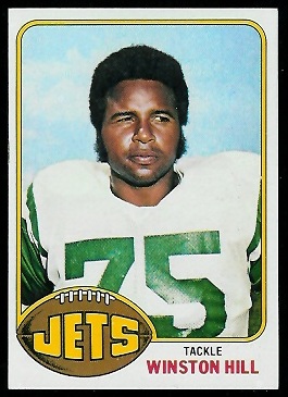 Winston Hill 1976 Topps football card