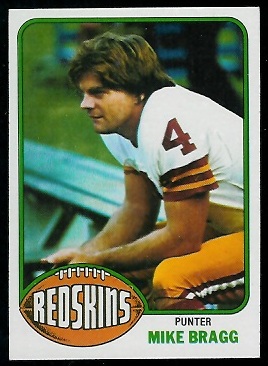 Mike Bragg 1976 Topps football card