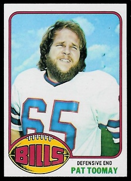 Pat Toomay 1976 Topps football card