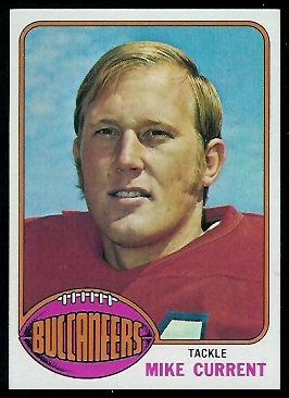 Mike Current 1976 Topps football card