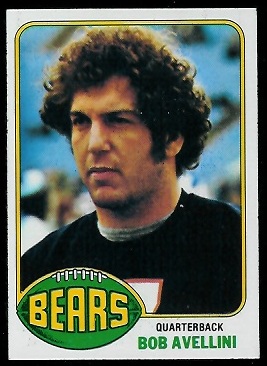 Bob Avellini 1976 Topps football card