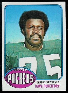 Dave Pureifory 1976 Topps football card Dave Pureifory 1976 Topps football card