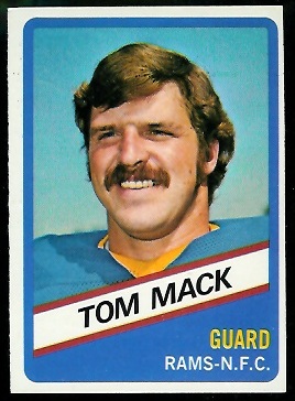 Tom Mack 1976 Wonder Bread football card Tom Mack 1976 Wonder Bread football card