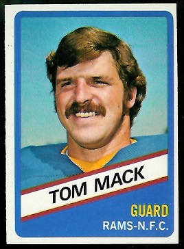 Tom Mack 1976 Wonder Bread football card