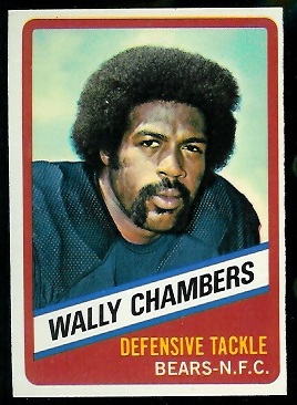 Wally Chambers 1976 Wonder Bread football card