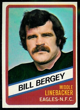 Bill Bergey 1976 Wonder Bread football card