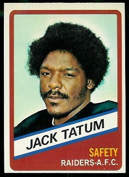 Jack Tatum 1976 Wonder Bread football card Jack Tatum 1976 Wonder Bread football card