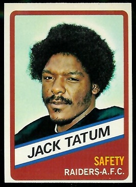 Jack Tatum 1976 Wonder Bread football card