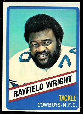 Rayfield Wright 1976 Wonder Bread football card