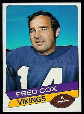 Fred Cox 1977 Holsum Bread football card